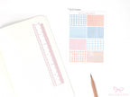 Gingham Planner Stickers – Dots  Headers  Boxes  Strips & Deco for Journals  Diaries and Calendars