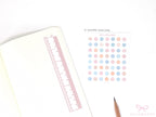 Gingham Planner Stickers – Dots  Headers  Boxes  Strips & Deco for Journals  Diaries and Calendars