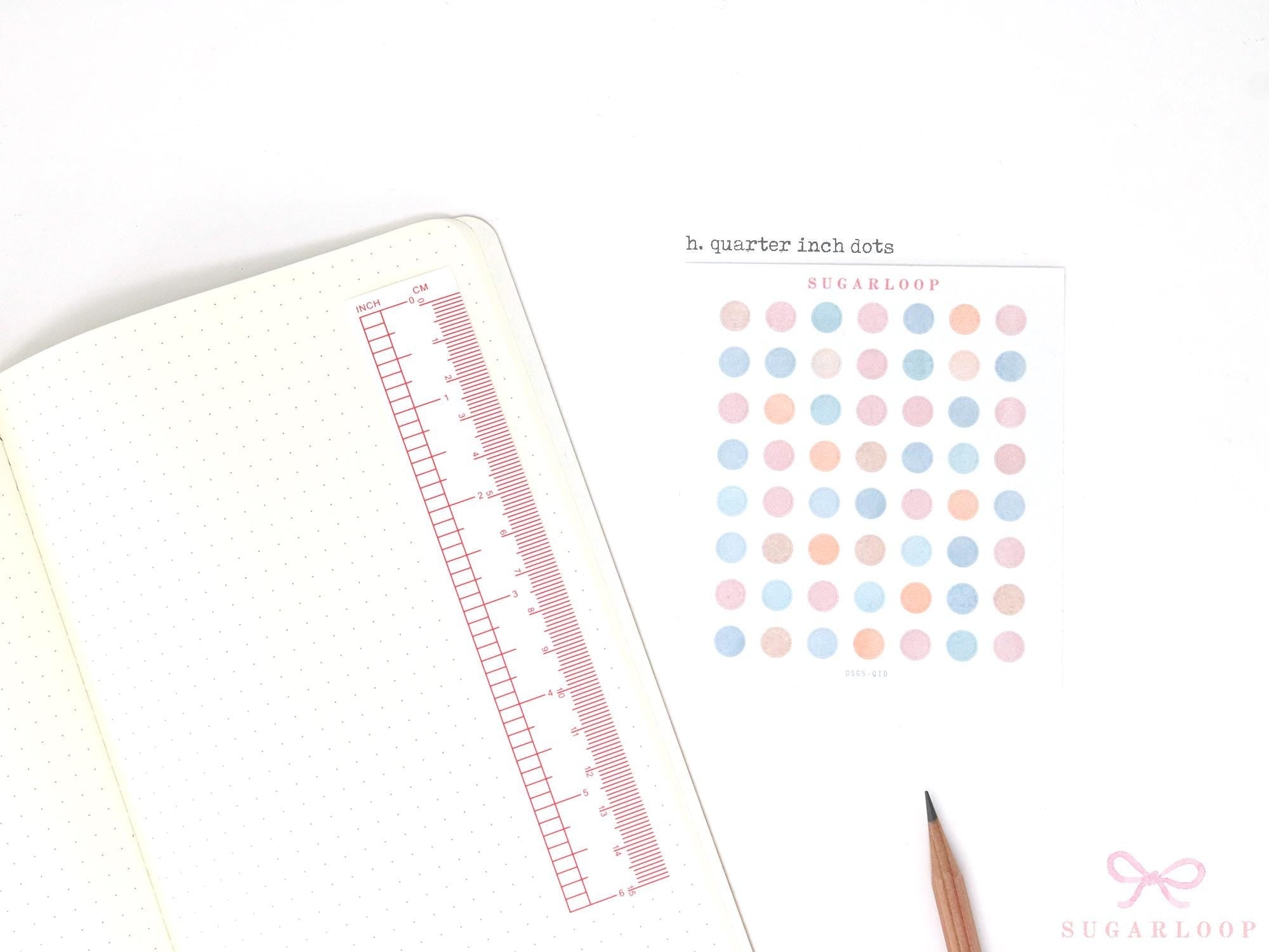 Gingham Planner Stickers – Dots  Headers  Boxes  Strips & Deco for Journals  Diaries and Calendars
