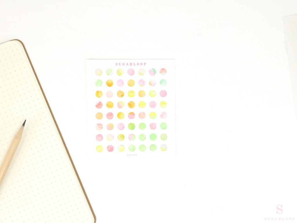 Color Palette Deco Stickers for Journals & Planners: Orchard