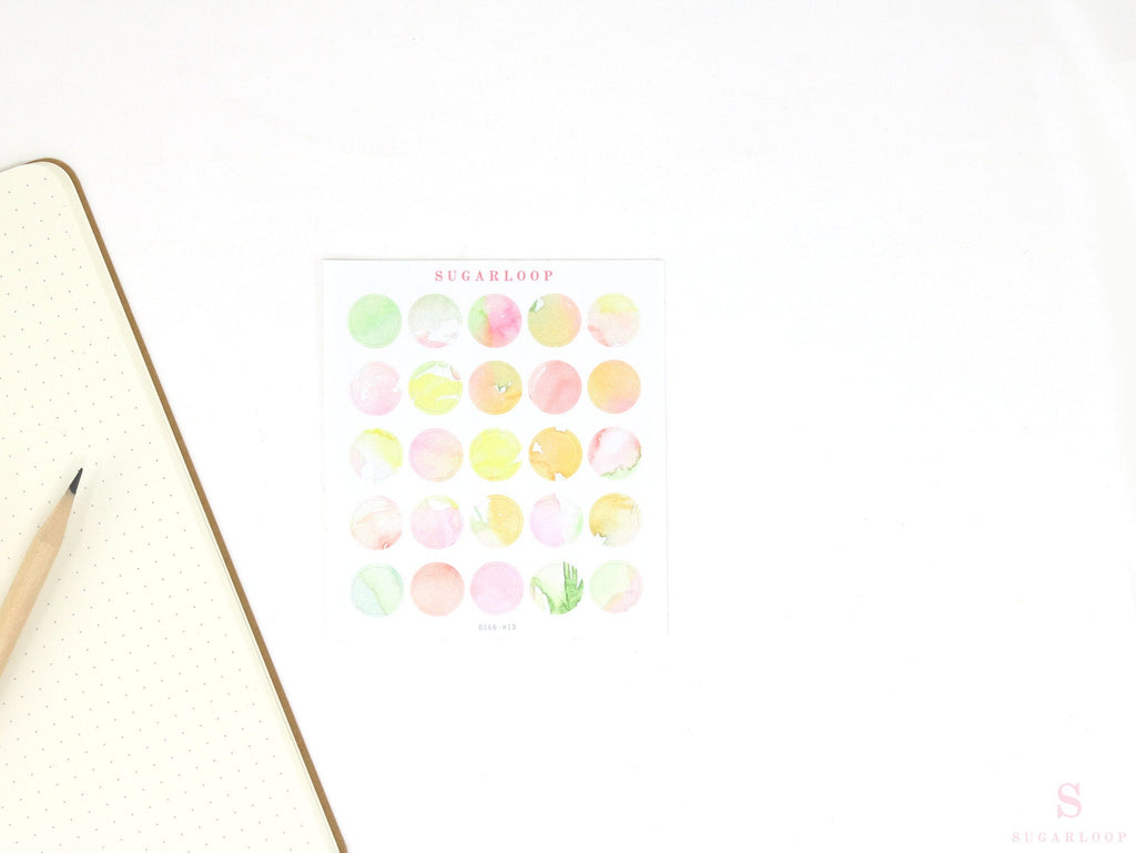 Color Palette Deco Stickers for Journals & Planners: Orchard