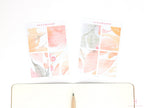 Color Palette Deco Stickers for Journals & Planners: Sugarberry