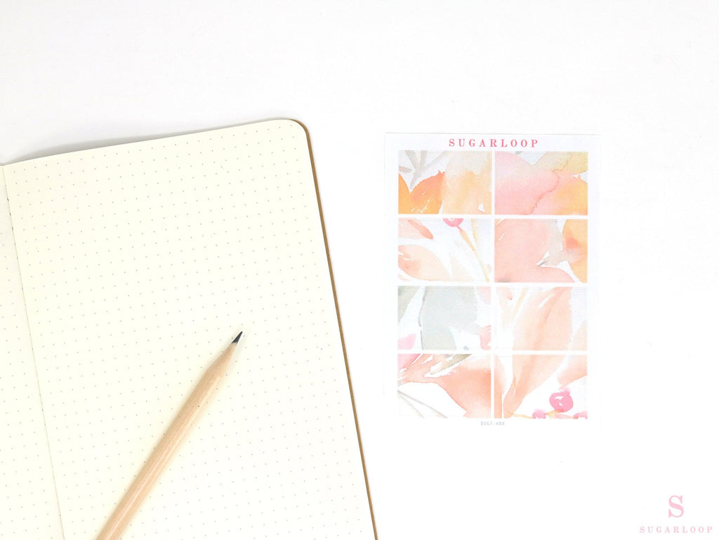 Color Palette Deco Stickers for Journals & Planners: Sugarberry