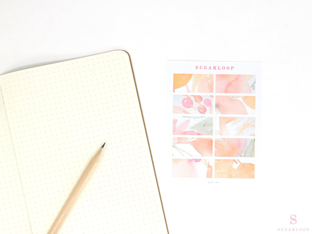 Color Palette Deco Stickers for Journals & Planners: Sugarberry