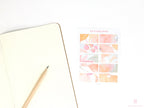 Color Palette Deco Stickers for Journals & Planners: Sugarberry