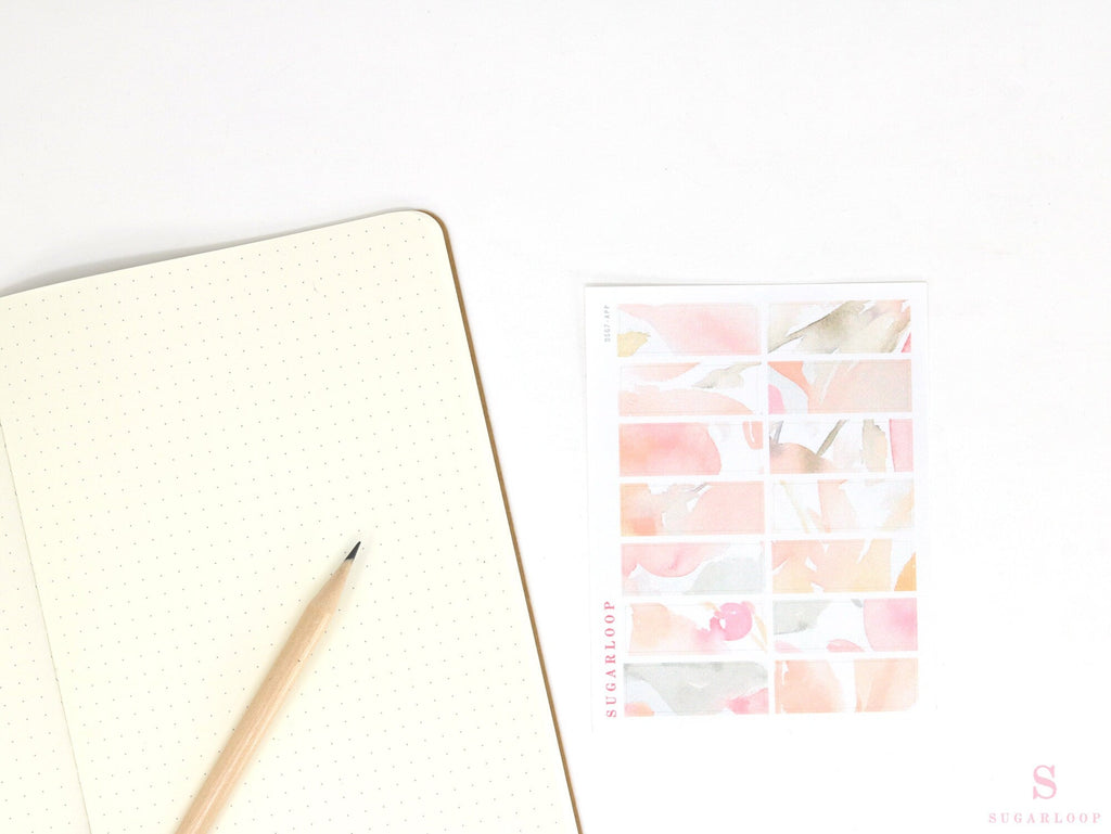 Color Palette Deco Stickers for Journals & Planners: Sugarberry