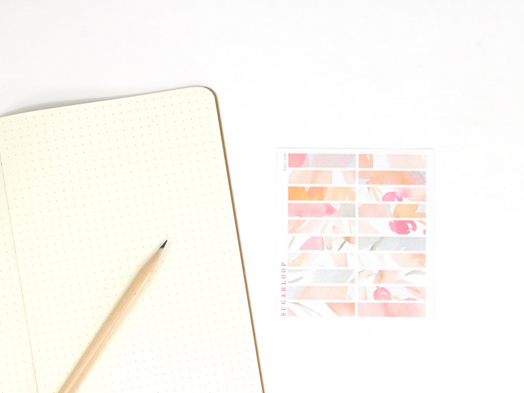 Color Palette Deco Stickers for Journals & Planners: Sugarberry