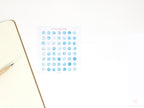 Color Palette Deco Stickers for Journals & Planners: Blue Foliage