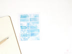 Color Palette Deco Stickers for Journals & Planners: Blue Foliage