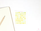 Color Palette Deco Stickers for Journals & Planners: Yellow