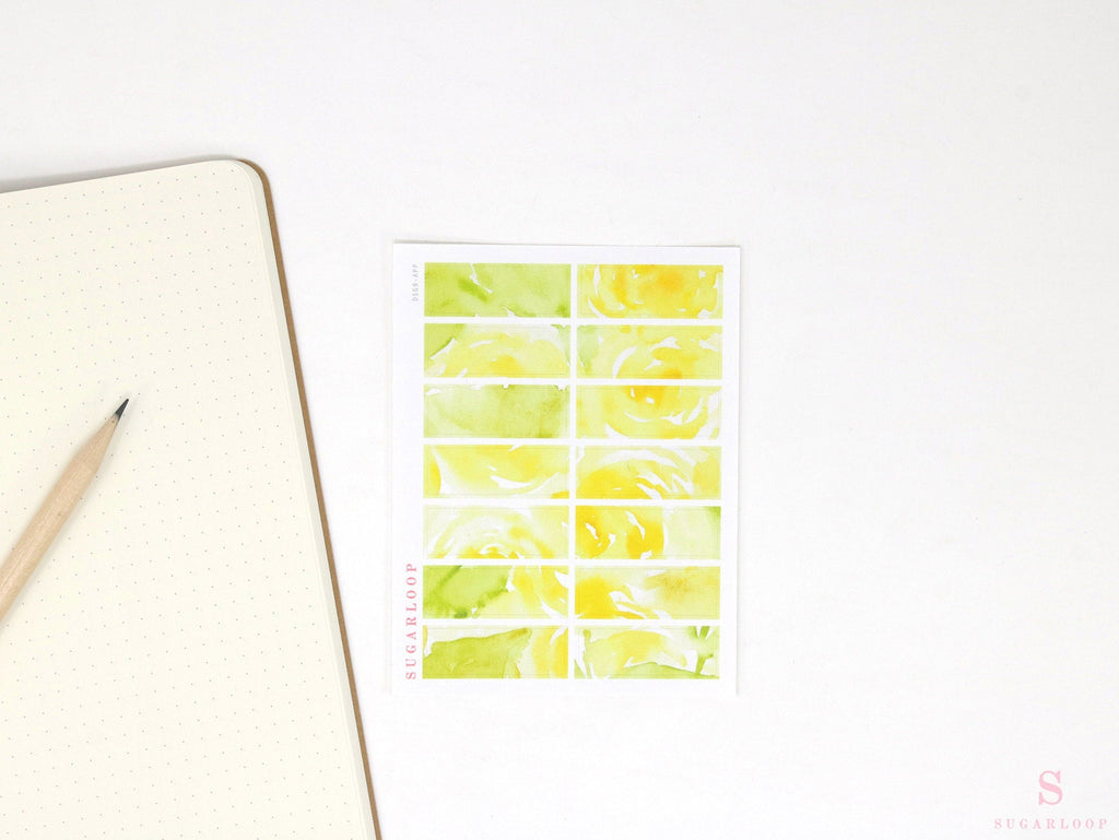Color Palette Deco Stickers for Journals & Planners: Yellow