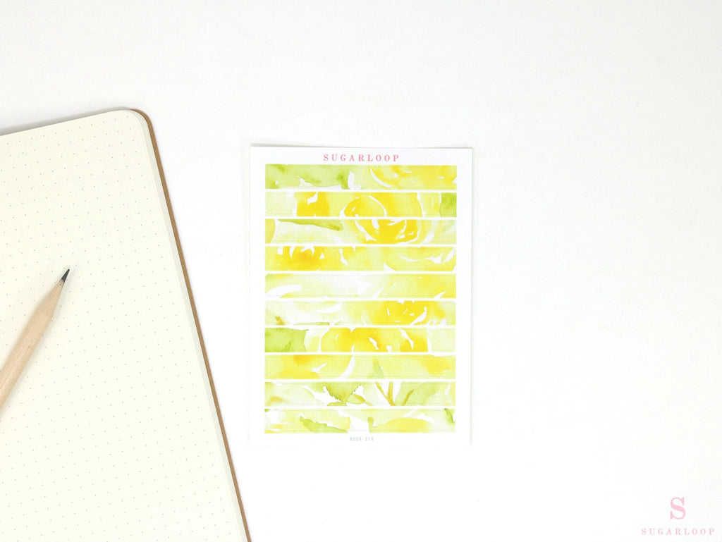 Color Palette Deco Stickers for Journals & Planners: Yellow