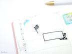 Checkered Flag Formula Racing Banner Flag Bujo Planner Stickers