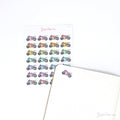 Motorbike Racing Bujo Journal Planner Stickers
