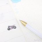 Motorbike Racing Bujo Journal Planner Stickers