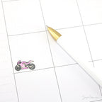 Motorbike Racing Bujo Journal Planner Stickers