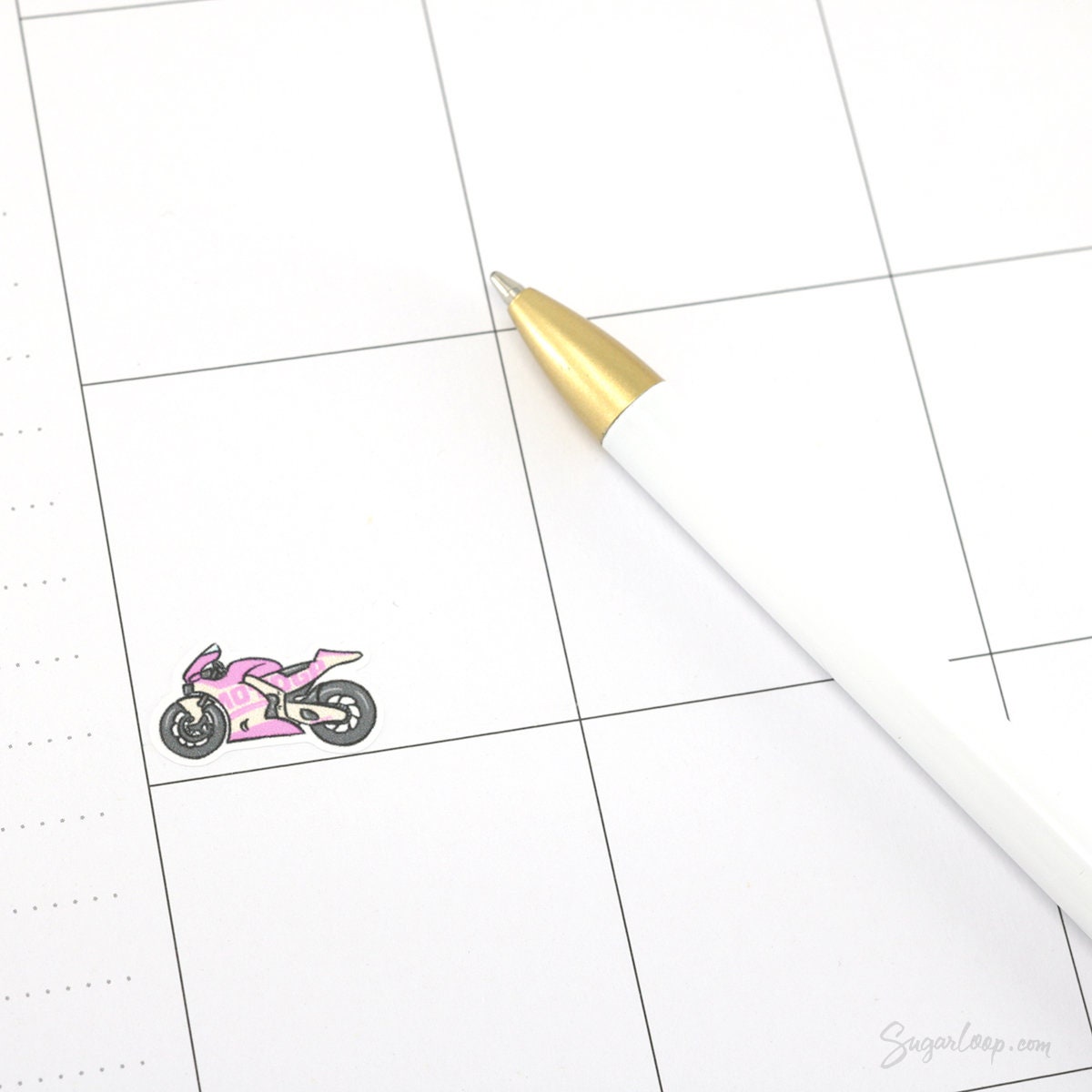 Motorbike Racing Bujo Journal Planner Stickers
