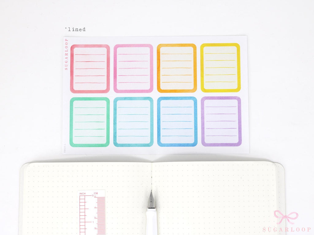 Checklist Full Box Planner & Journal Stickers