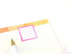Square Checklist Bujo Planner Stickers: 1.5in (38 mm)