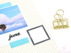 Full Box Checklist Bujo Planner Stickers: Neutral Black