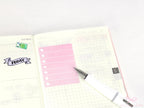 Full Box Checklist Bujo Planner Stickers: Watercolor