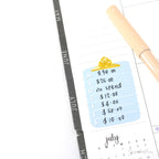 Full Box Clipboard Style Bujo Planner Stickers: Lined Checklist Blank