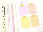 Full Box Clipboard Style Bujo Planner Stickers: Lined Checklist Blank