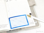 Wide Full Box LIned Bujo Planner Stickers: 3in (76 mm) Wide