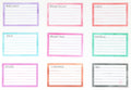 Wide Full Box LIned Bujo Planner Stickers: 3in (76 mm) Wide