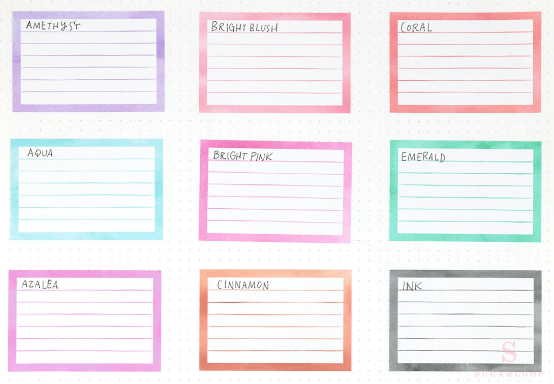 Wide Full Box LIned Bujo Planner Stickers: 3in (76 mm) Wide