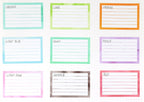 Wide Full Box LIned Bujo Planner Stickers: 3in (76 mm) Wide
