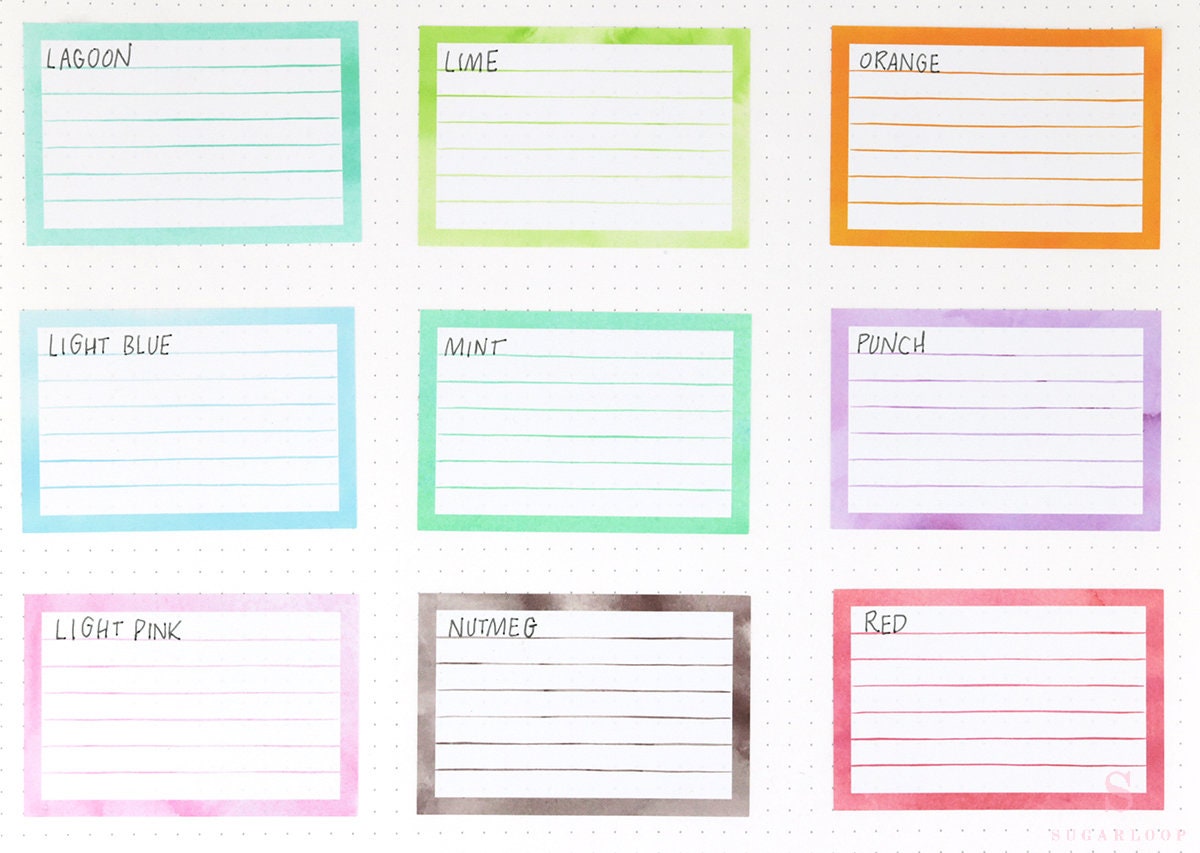 Wide Full Box LIned Bujo Planner Stickers: 3in (76 mm) Wide