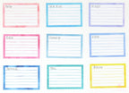 Wide Full Box LIned Bujo Planner Stickers: 3in (76 mm) Wide