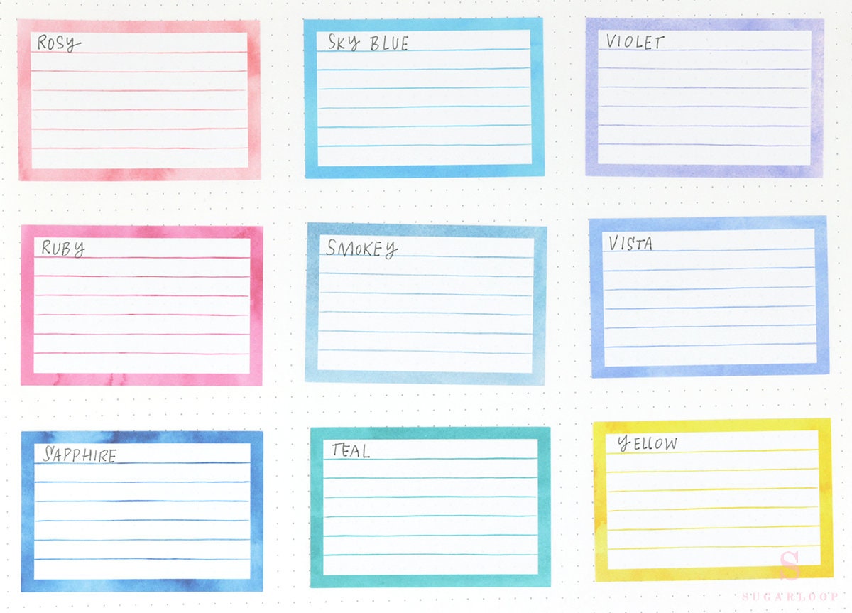 Wide Full Box LIned Bujo Planner Stickers: 3in (76 mm) Wide