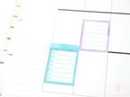 Full Box Checklist Bujo Planner Stickers: 27 Watercolors