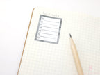 Full Box Checklist Bujo Planner Stickers: 27 Watercolors