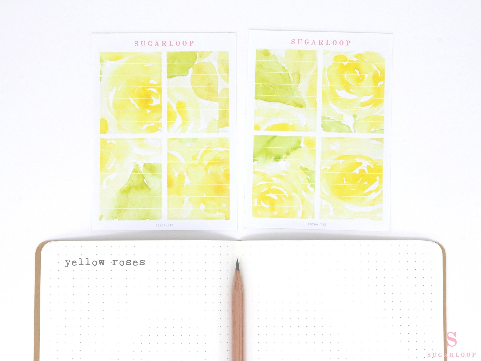 Full Boxes Lined Checklist Bujo Planner Stickers: Various Colors