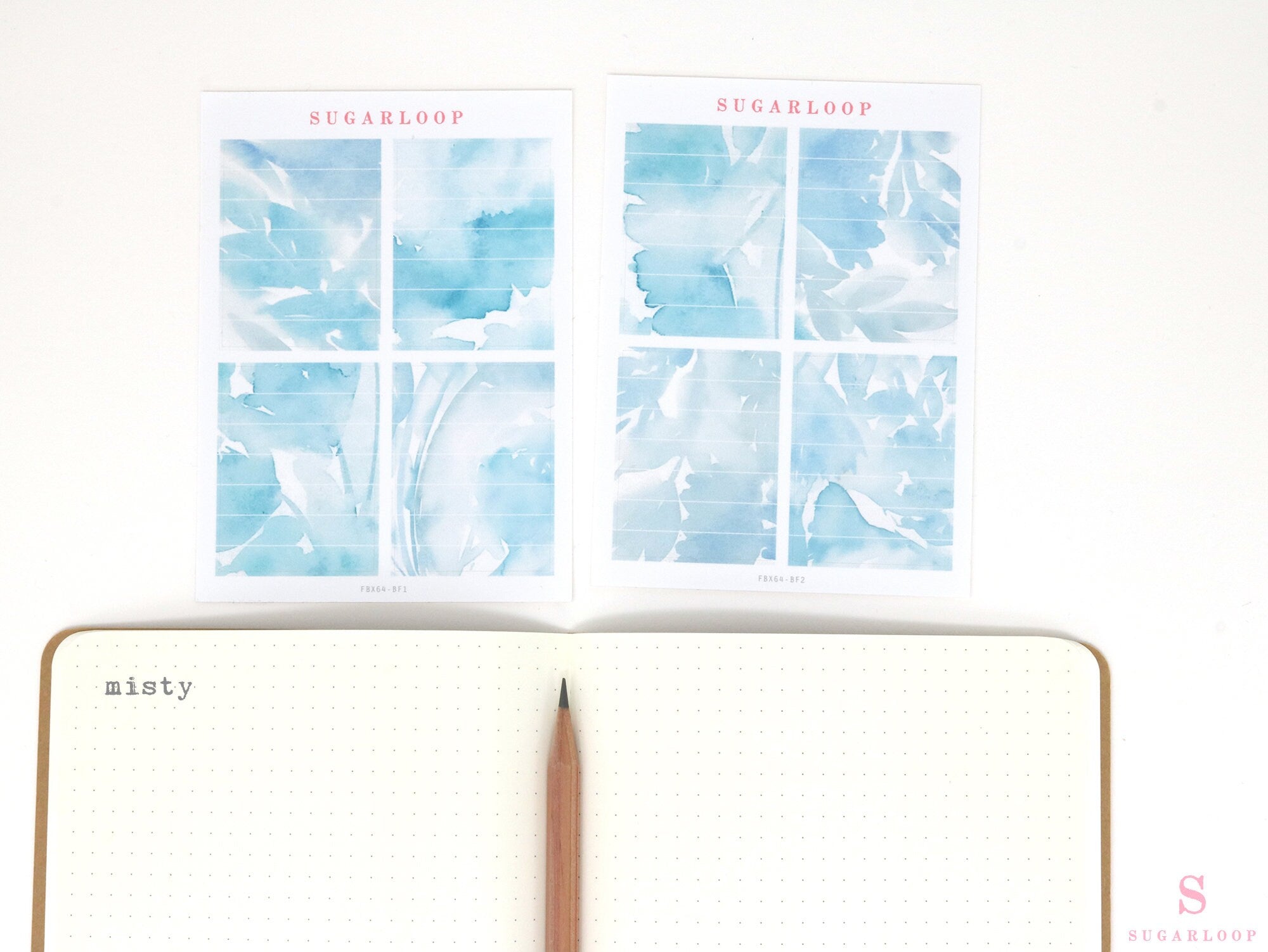 Full Boxes Lined Checklist Bujo Planner Stickers: Various Colors