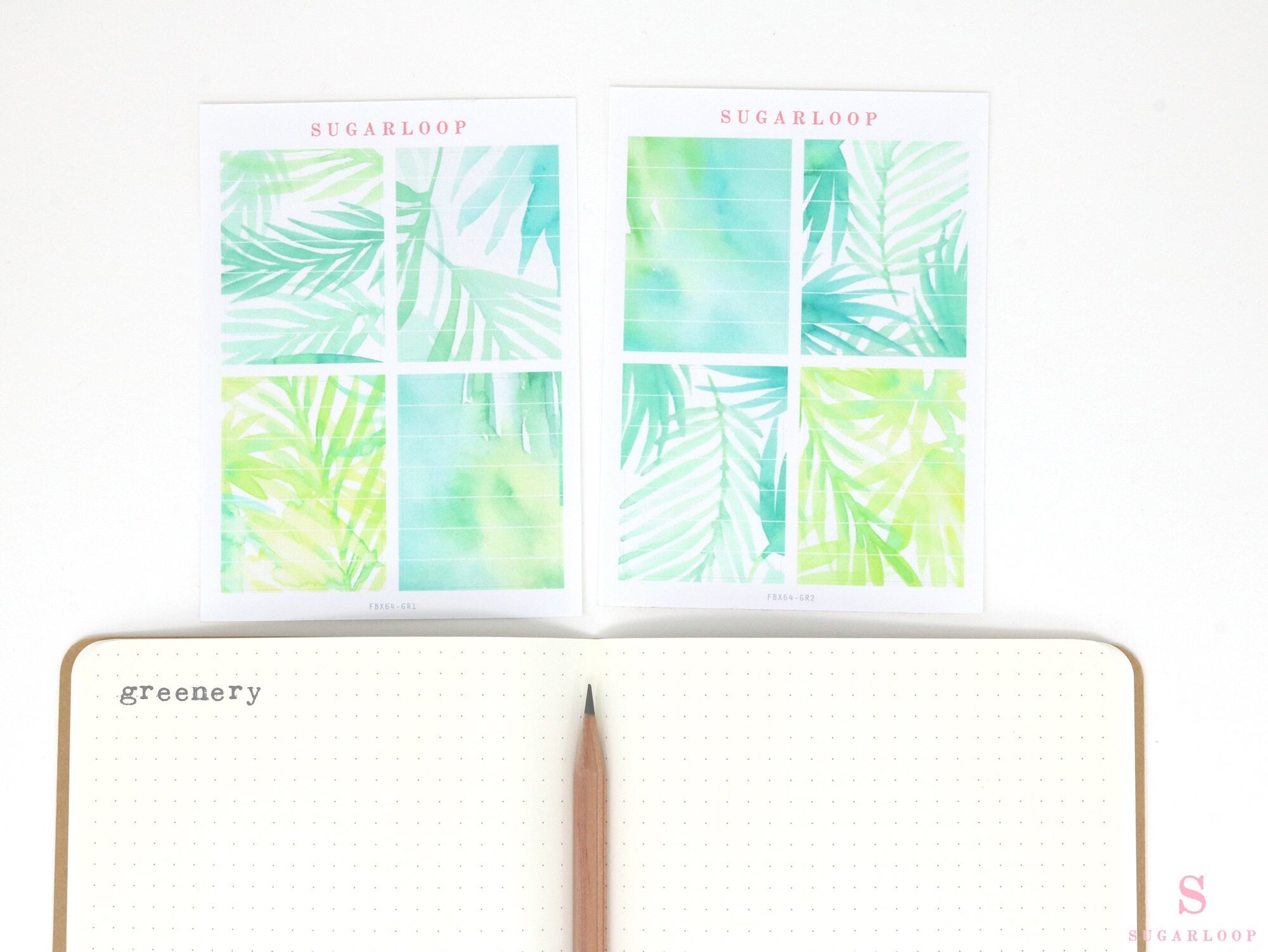 Full Boxes Lined Checklist Bujo Planner Stickers: Various Colors