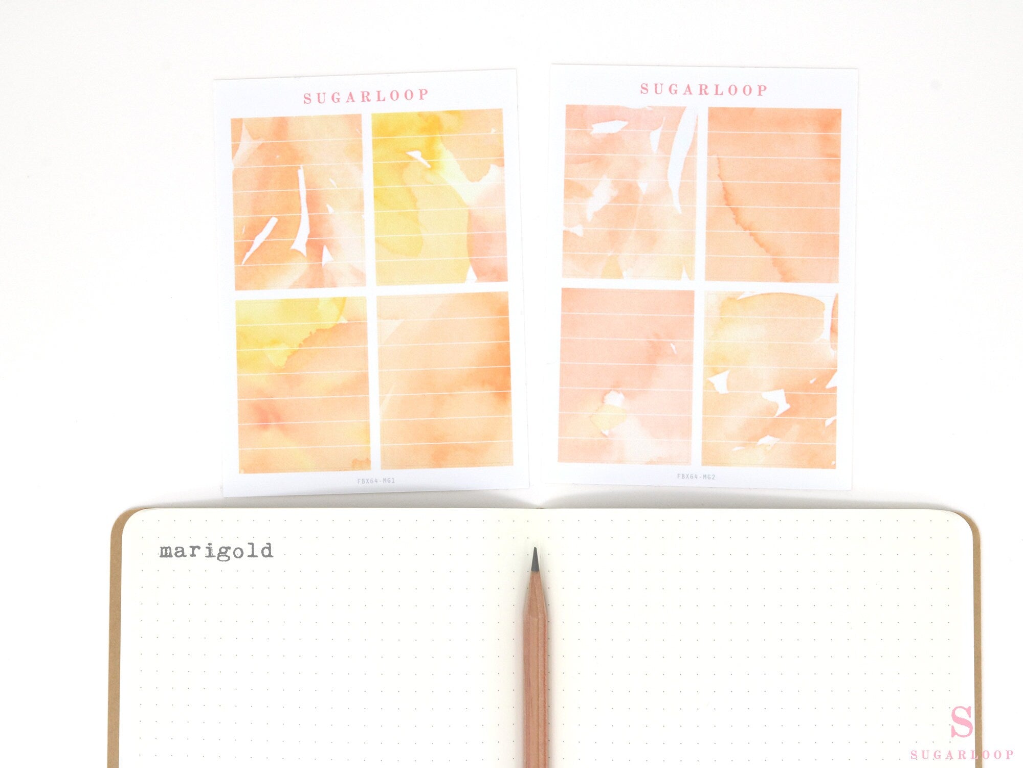 Full Boxes Lined Checklist Bujo Planner Stickers: Various Colors