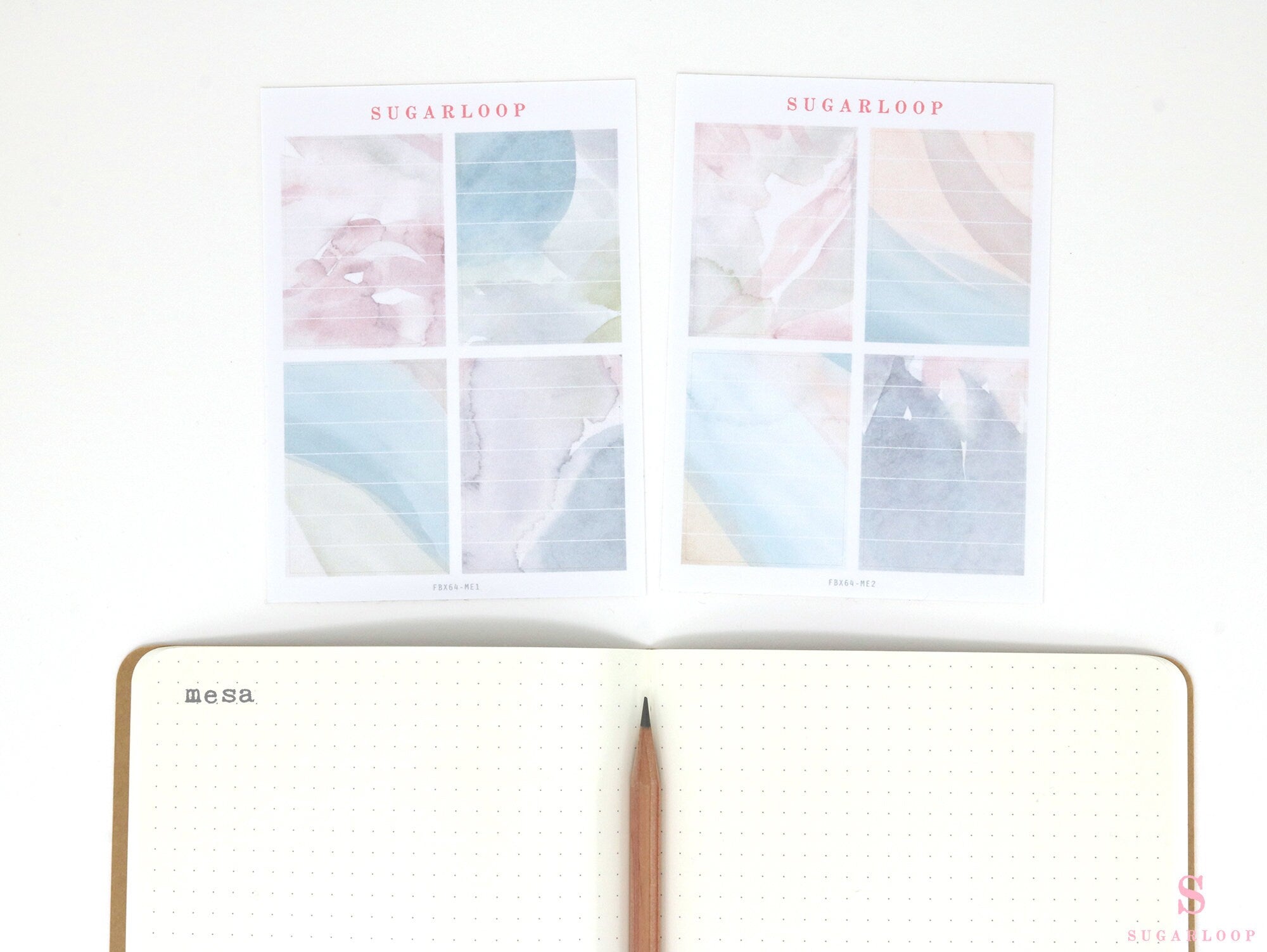 Full Boxes Lined Checklist Bujo Planner Stickers: Various Colors