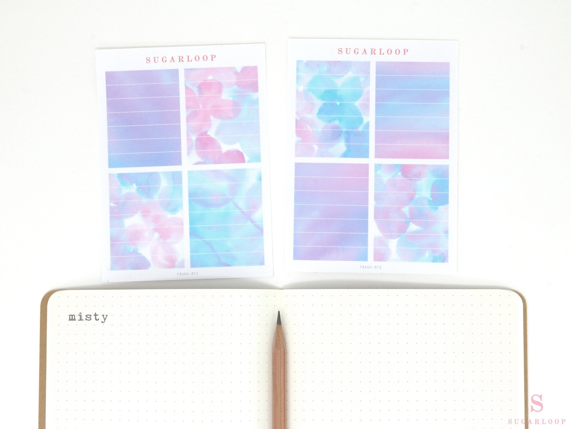 Full Boxes Lined Checklist Bujo Planner Stickers: Various Colors