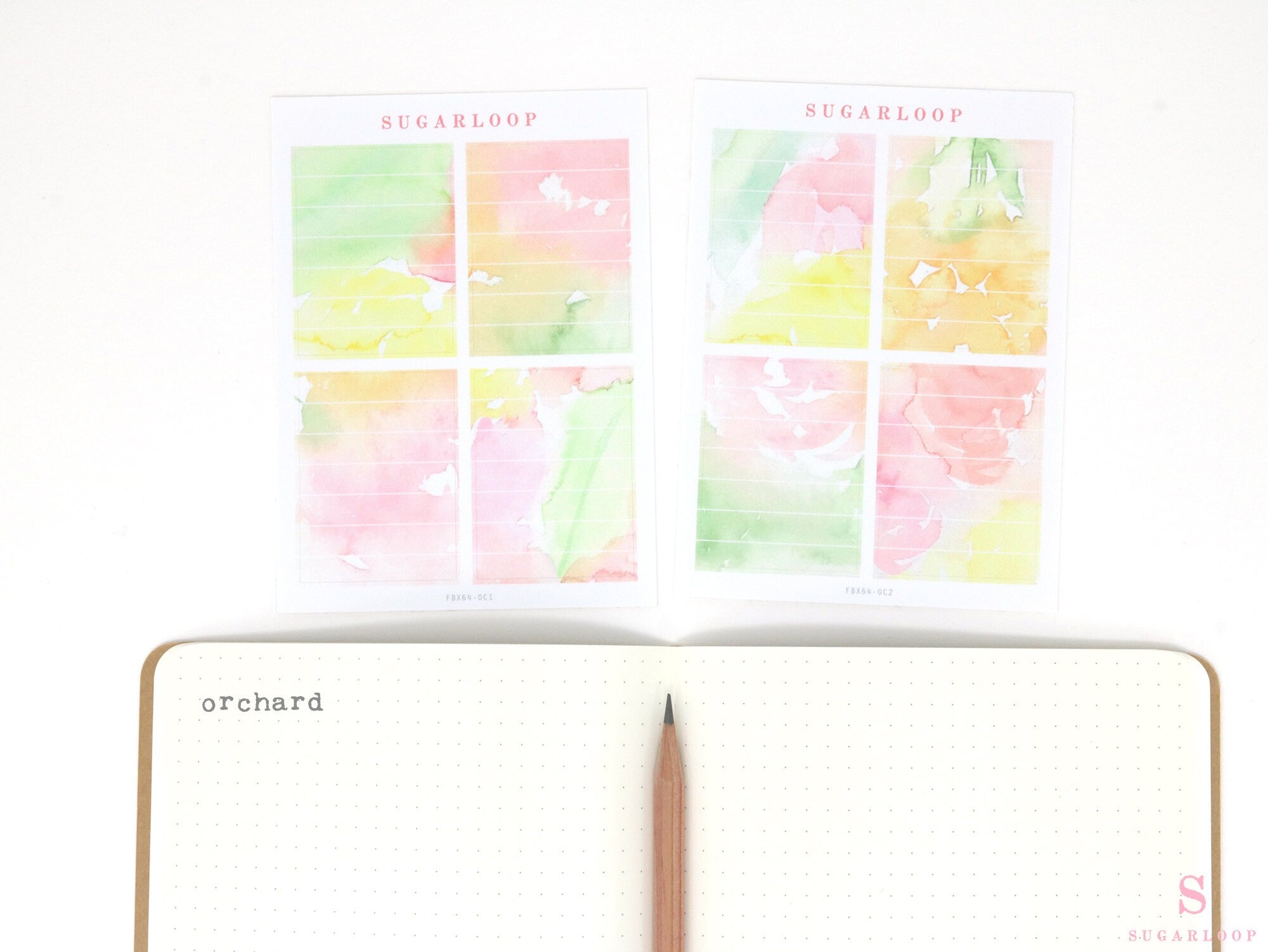 Full Boxes Lined Checklist Bujo Planner Stickers: Various Colors