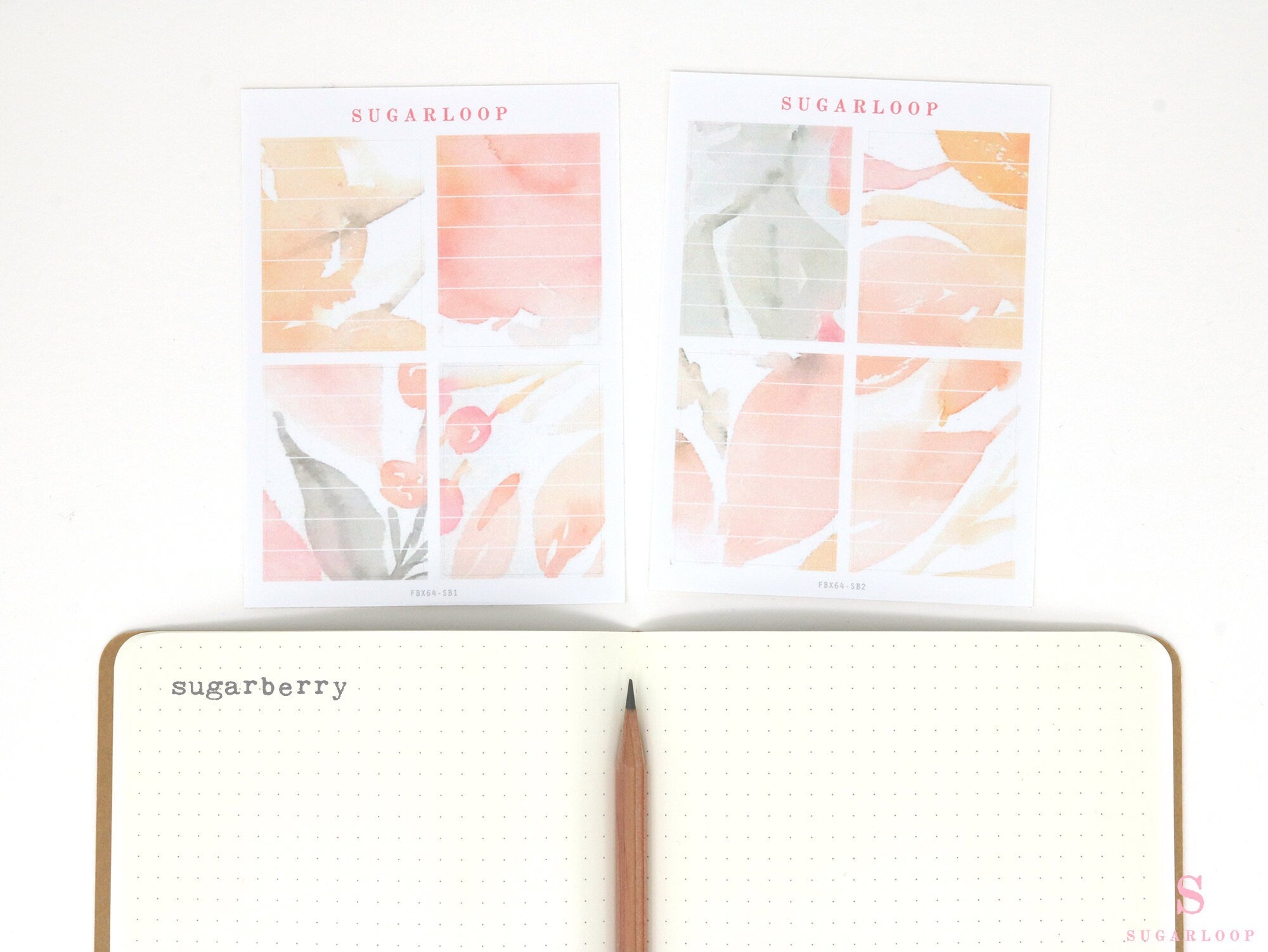 Full Boxes Lined Checklist Bujo Planner Stickers: Various Colors