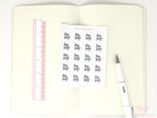 Pay Day Script Bujo Planner Stickers: Neutral