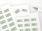 Payday Greenback Bujo Journal Planner Stickers