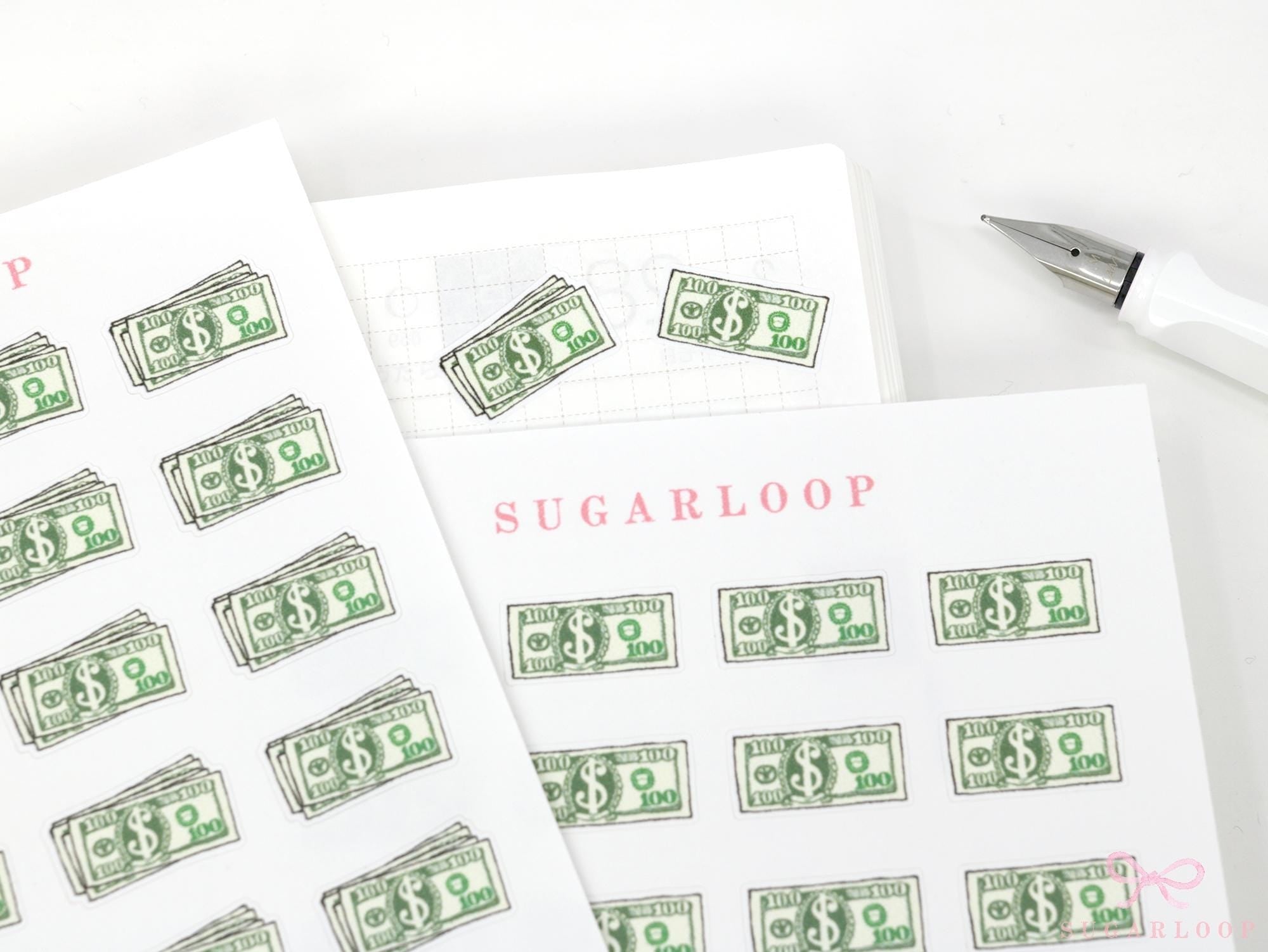 Payday Greenback Bujo Journal Planner Stickers