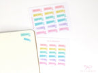 Watercolor Pastel Pay Day Banner Bujo Journal Planner Stickers