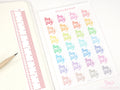 Payday Script Bujo Planner Stickers: Rainbow