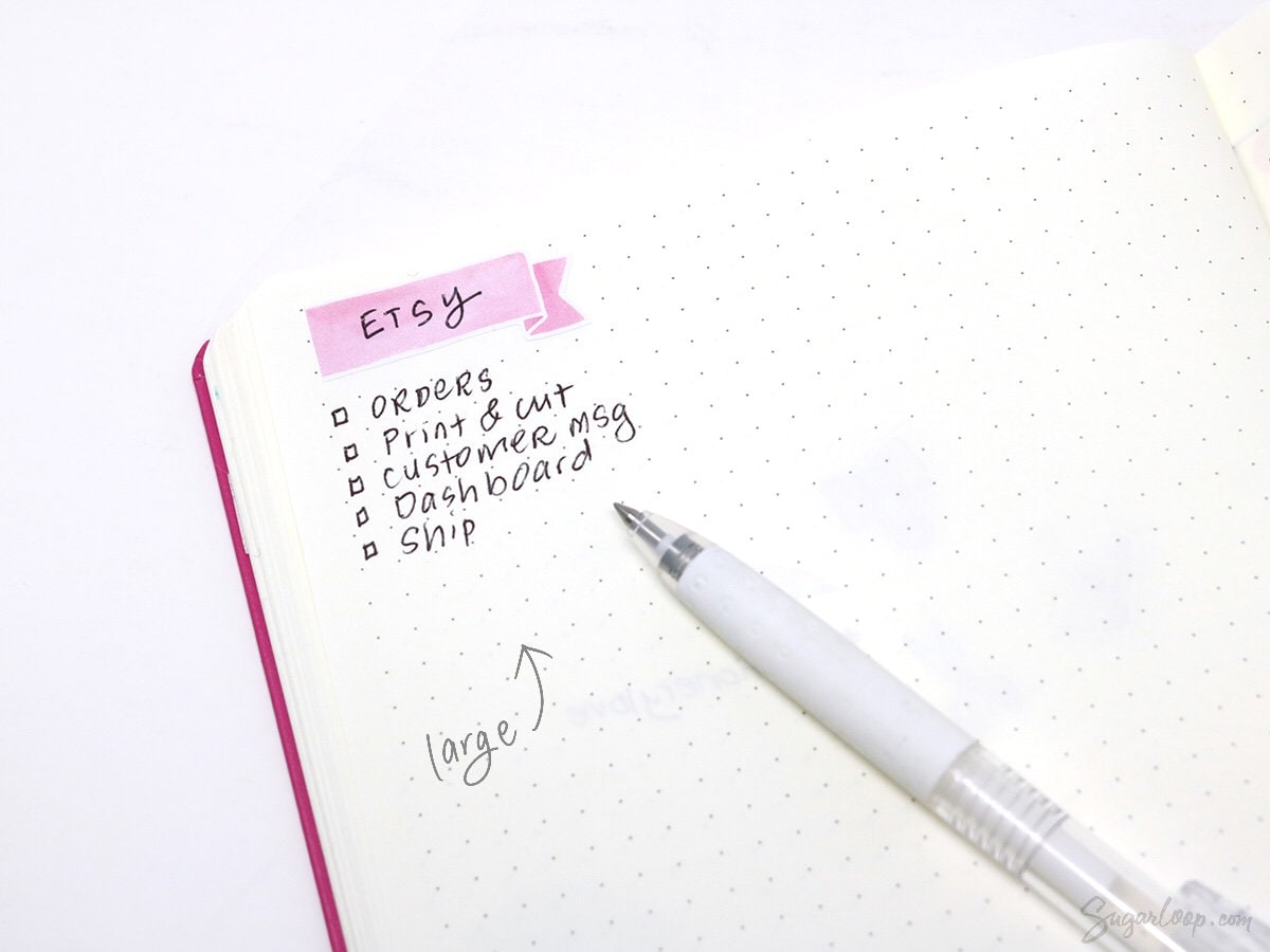 Watercolor Header Banner Flag Stickers for Journals & Planners: Pastel